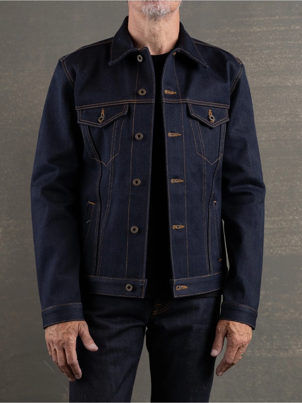 Brave Star Ironside Dark Selvage Denim Trucker Jacket M
